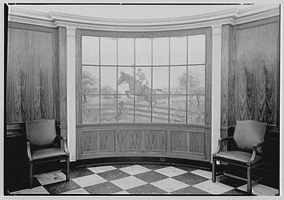 Photo:Browne Vintners, 50 Rockefeller Plaza, New York City. Mural