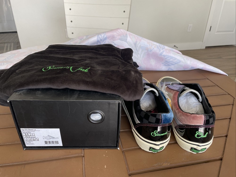 NIB VANS Og Old Skool Lx SINNERS CLUB, with box & shoebag, size 9, Vault $165