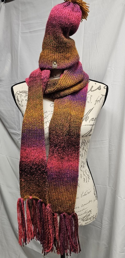Woman's Handmade Scarf And Hat Set