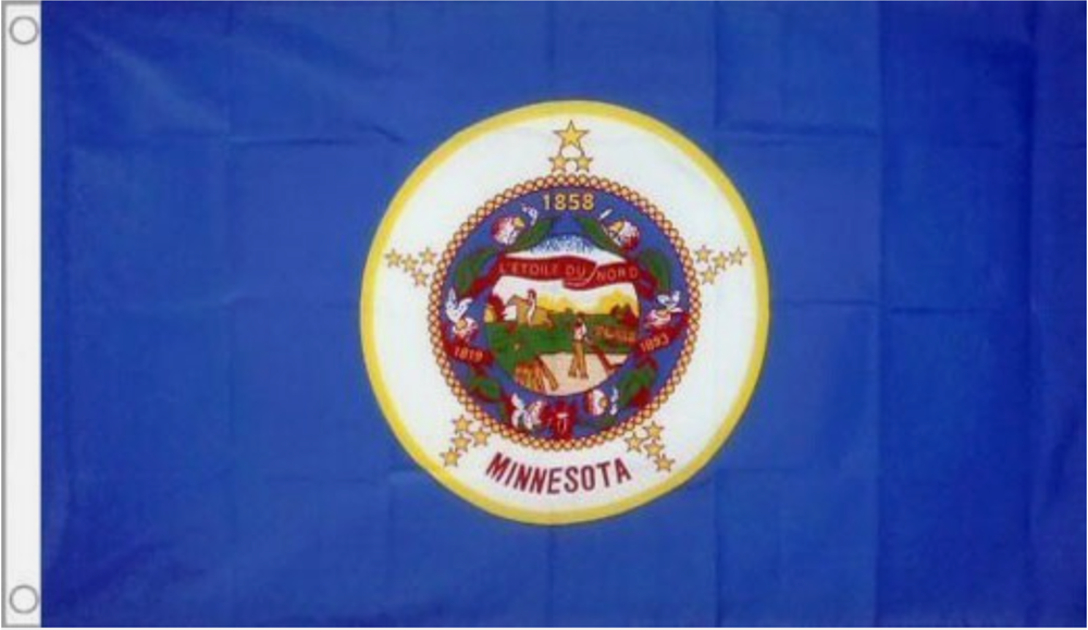 Minnesota Old Design Flag 5x3 Feet USA State Banner  