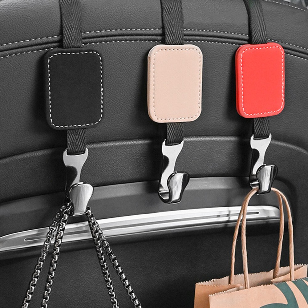 Car Seat Back Flip Hanging Hook Headrest Rod Mount Car Bag Cloth Storage Holder