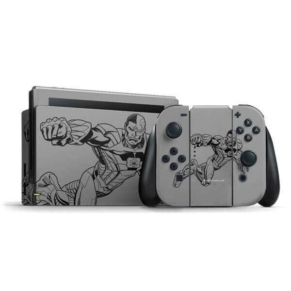 DC Comics Cyborg Nintendo Switch Bundle Skin - Cyborg Comic Pop