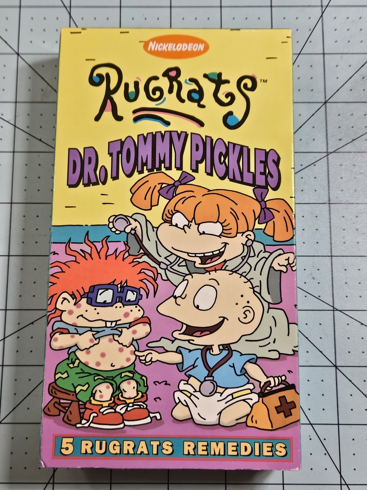 Rugrats Dr. Tommy Pickles VHS Tape 5 Rugrats Remedies Nickelodeon Paramount 1998