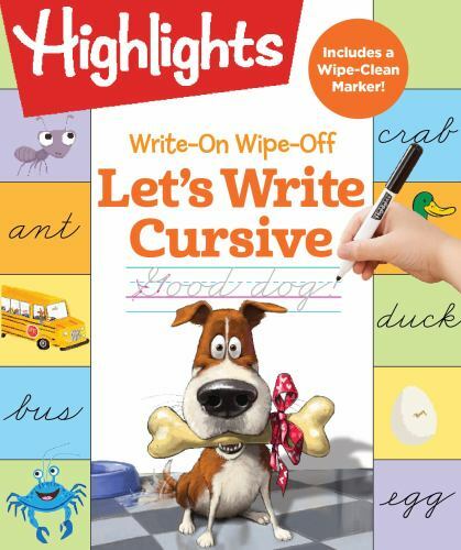 Write-On Wipe-off Let's Write Cursive by Highlights Learning (2020, Spiral)