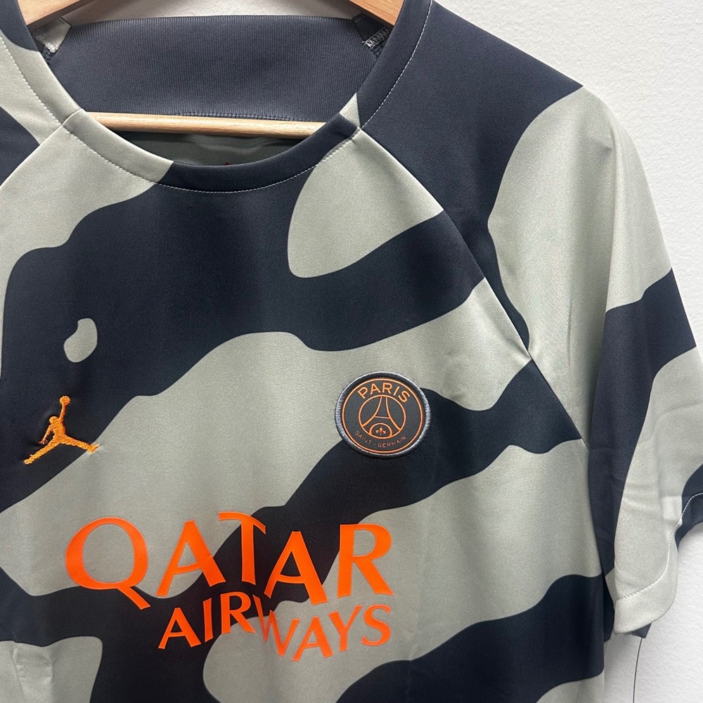 Jordan PSG Academy Pro Pre-Match Soccer Jersey Men XL Camo Training Shirt NEW 75