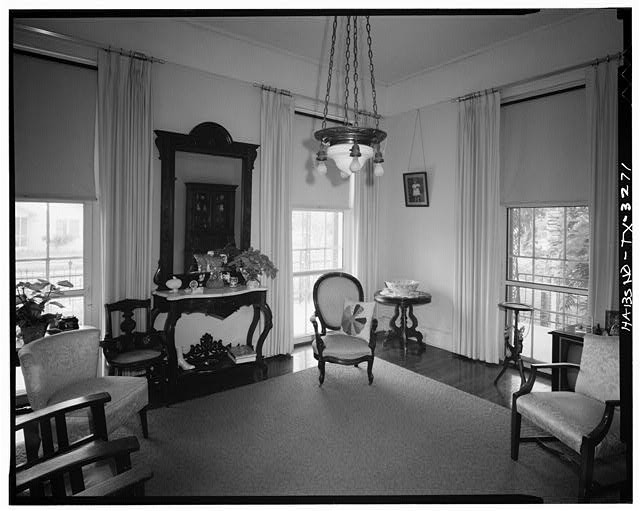 Historic American Buildings Survey 1900s Parlor Interior Fireplace Chairs