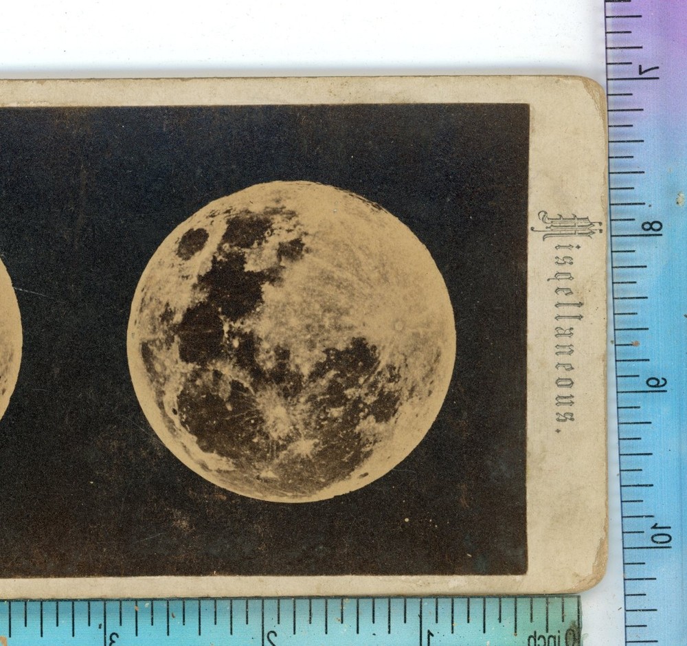 Full Moon Universe Joseph L. Bates Stereoview