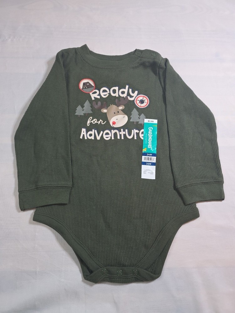 Toddler One Piece Baby Bodysuit 'Ready For Adventure ' Size 24 Months