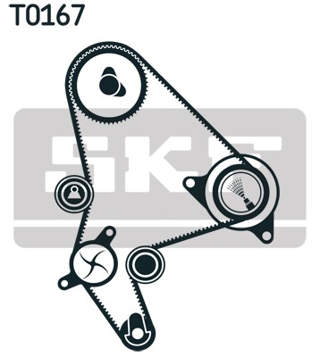 VKMC 03247 SKF Water Pump + Timing Belt Kit for Citroen, Fiat, Lancia, Peugeot