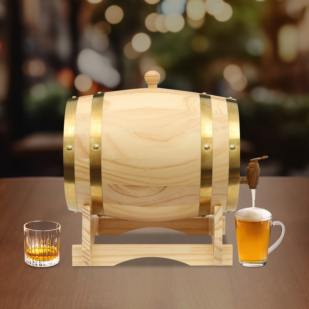 Wine Barrel with Stand for Whiskey and Wine Storage
