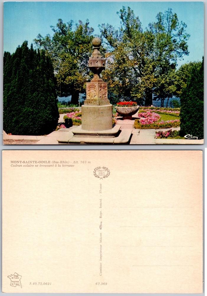 Continental Mont Sainte Odile Terrace Postcard