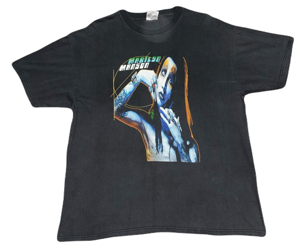 Rare Vintage 90s Marilyn Manson Sweet Dreams Metal Goth Grunge Tour Faded Shirt