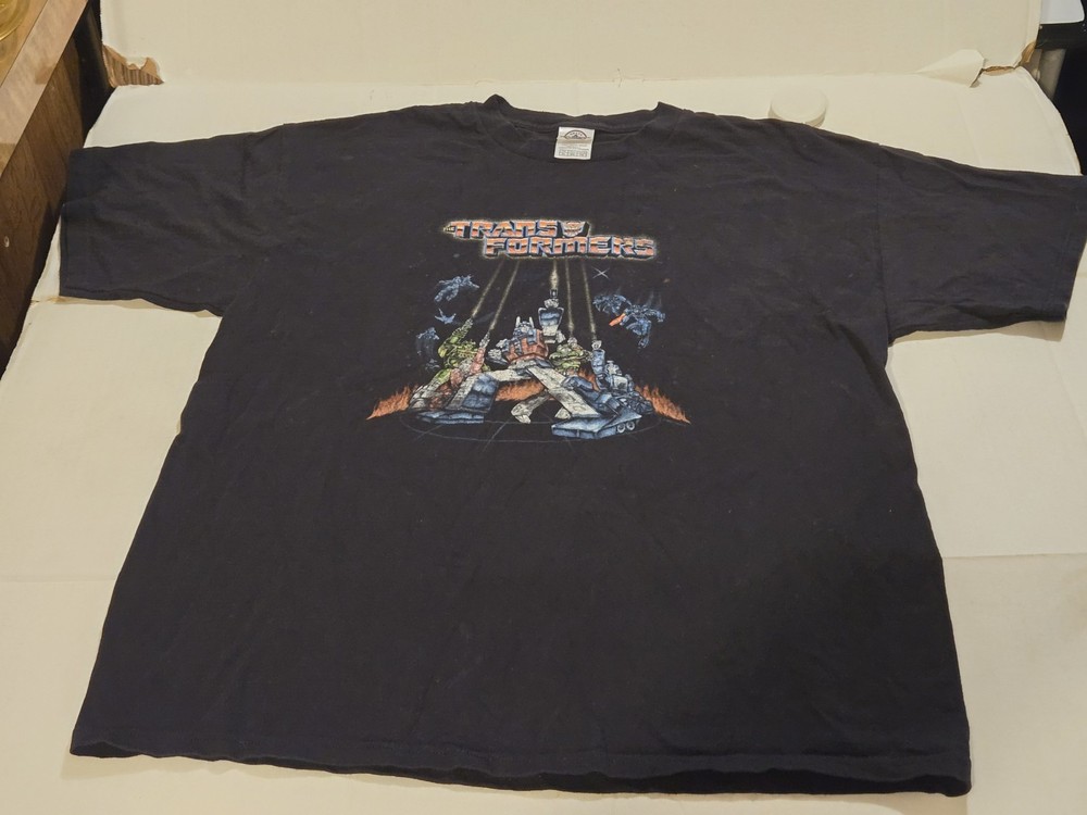 TRANSFORMERS The Movie throwback T shirt Optimus Prime cartoon XL tee 2007