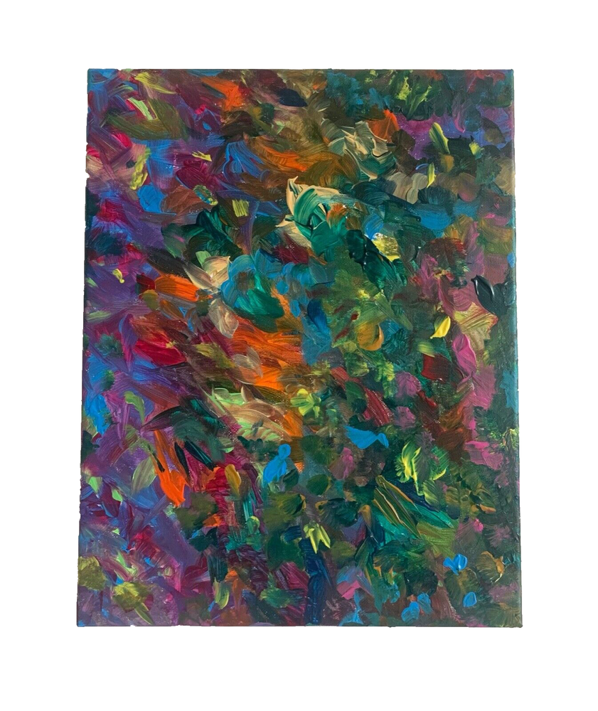 Abstract Art Acrylic over Canvas Multicolor-image