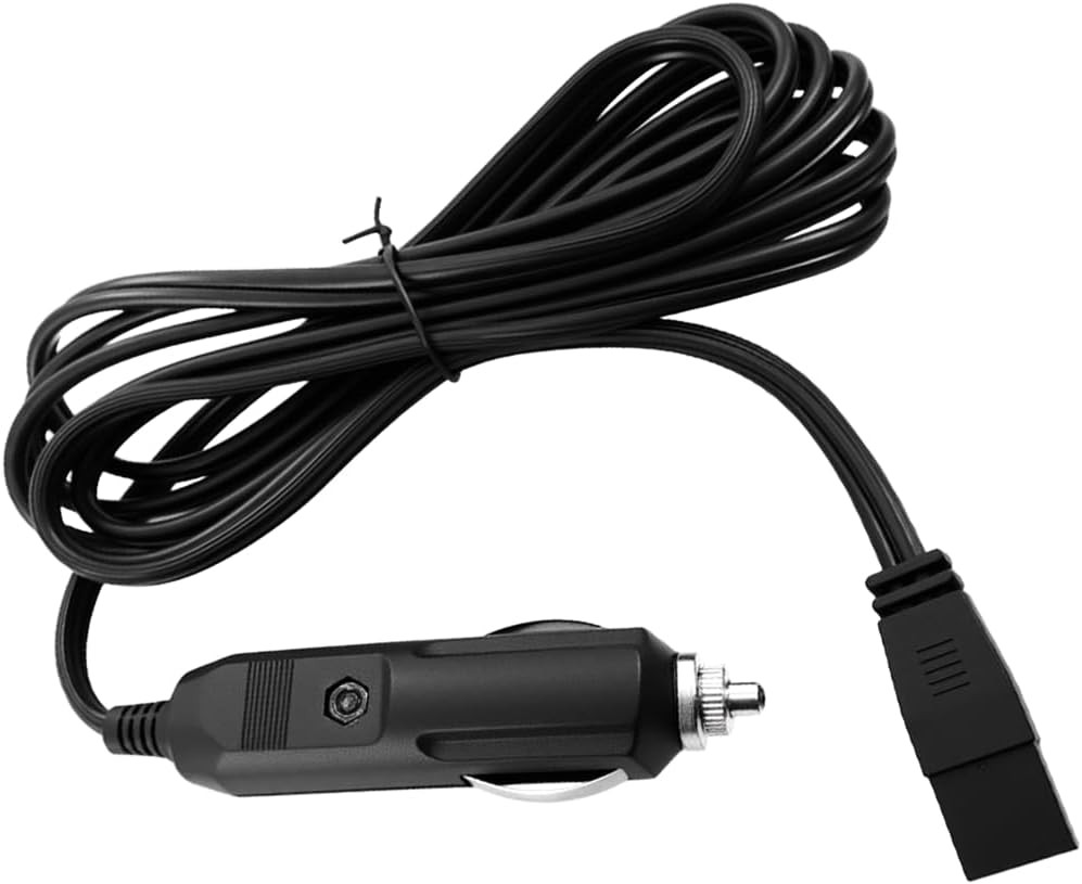 12V DC 1.8M 2-Pin Power Cable Extension Cord for Car Cooler & Mini Fridge, Cigar