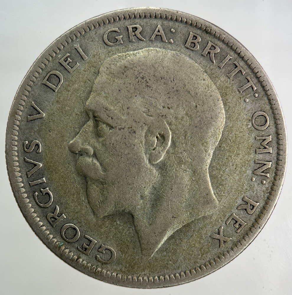 1934 George V Silver Half-Crown Collectible Coin - Fine Grade