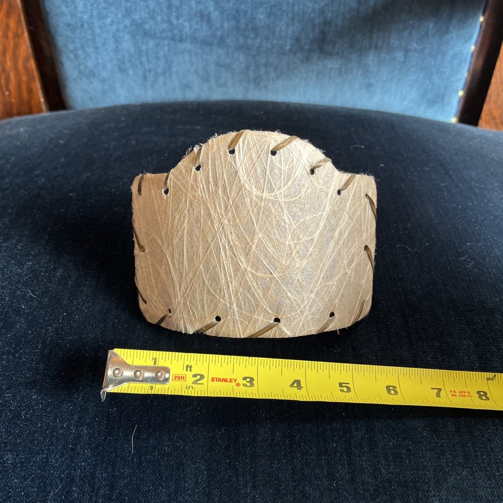 Vintage MCM Mid Century Fiberglass Clip-On Half Shade Sconce Bed Lamp  