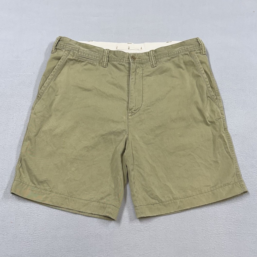 Polo Ralph Lauren Shorts Mens 36 Green Relaxed Fit Chino Casual 9 Inseam Summer
