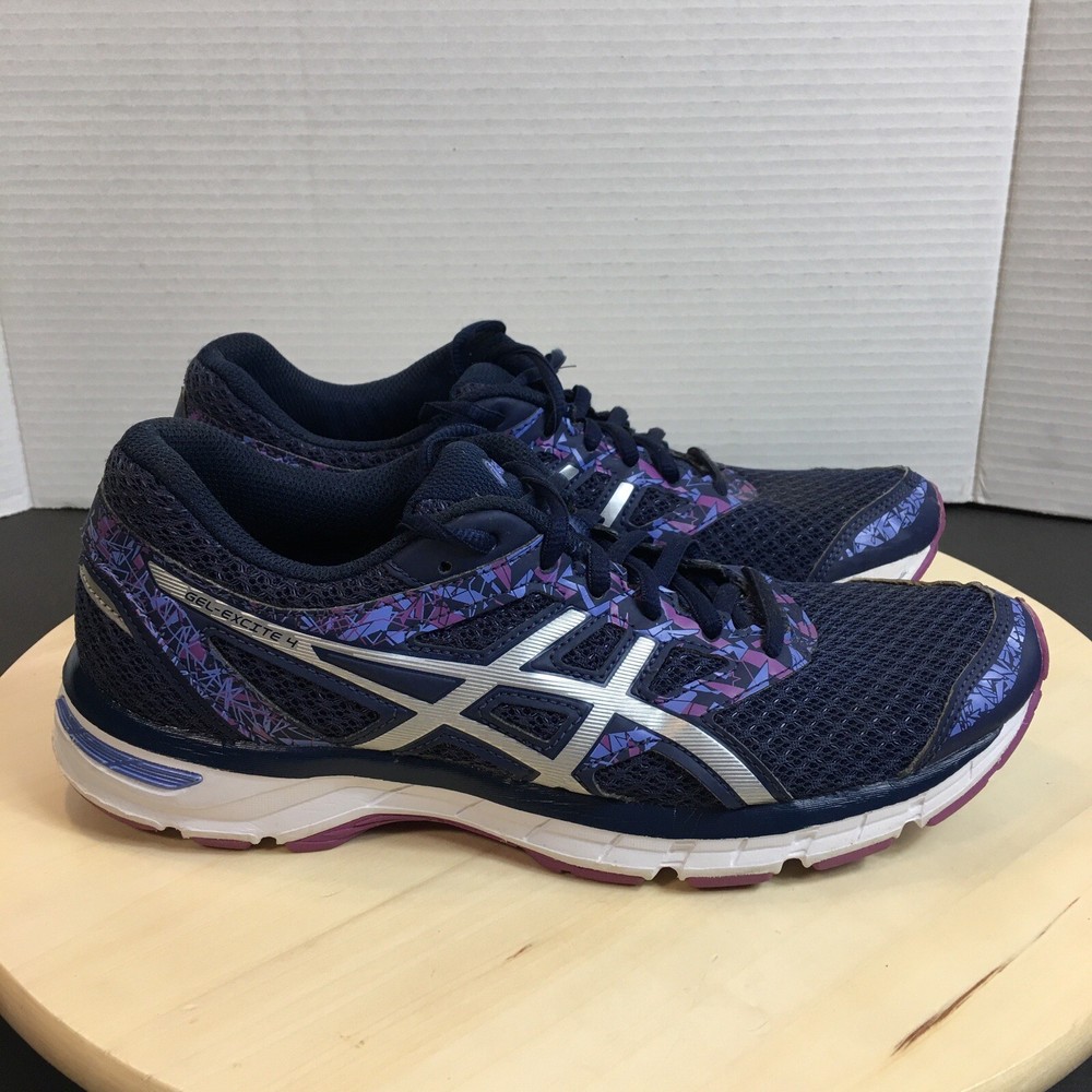 Asics Womens  Gel Excite 4 T6E8N Indigo Blue Running Shoes 9