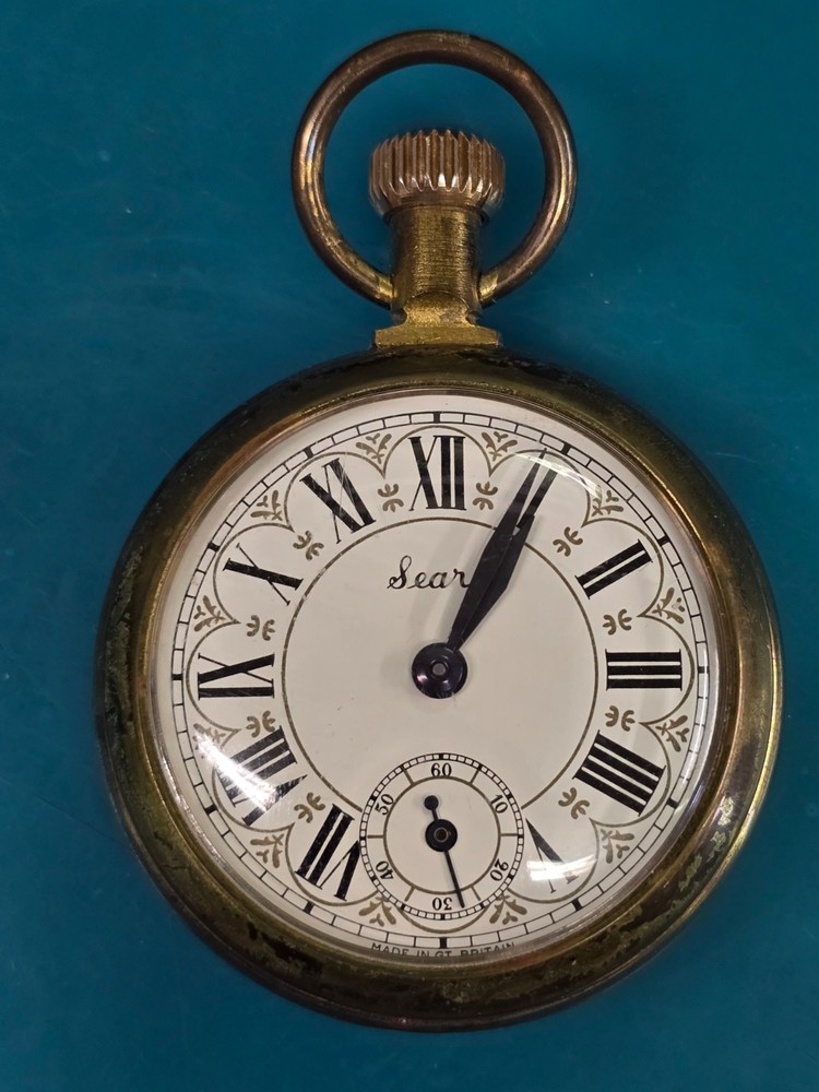 Working Sears Smiths Ind. 14s Mechanical Railroad-Style Pocket Watch / PJs