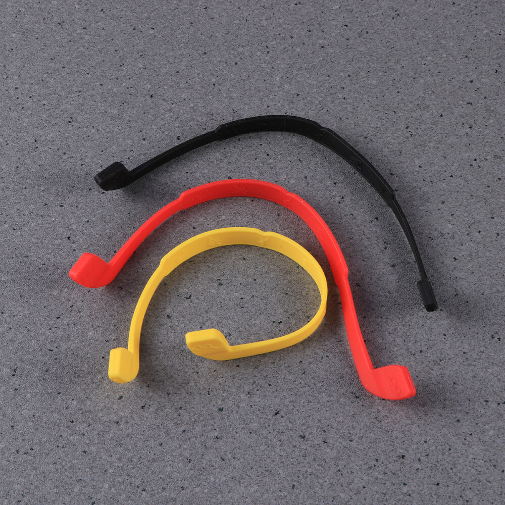 3pcs Elastic Silicone Eyeglasses Straps Sunglasses Chain Sports Anti-Slip