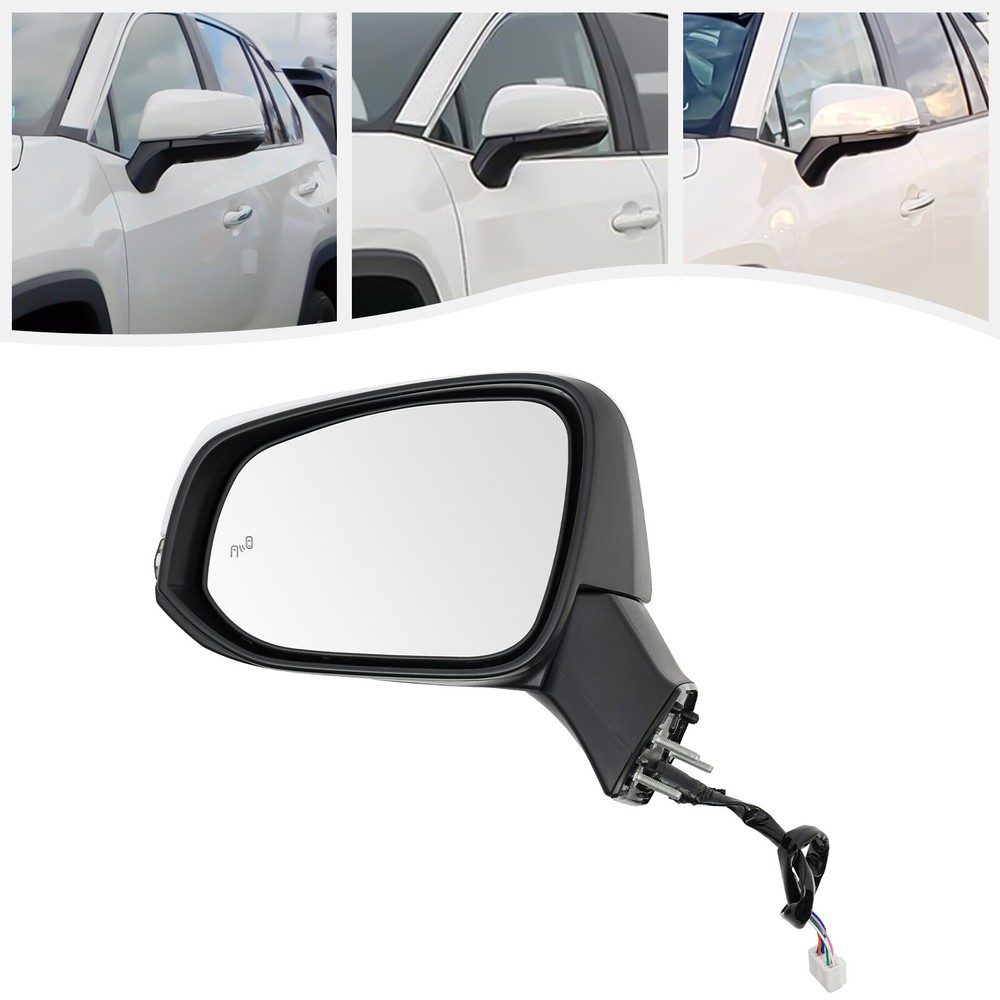 Left Car Side Mirror for 2019-2024 Toyota RAV4 Power Heated Turn Lamp TO1321384