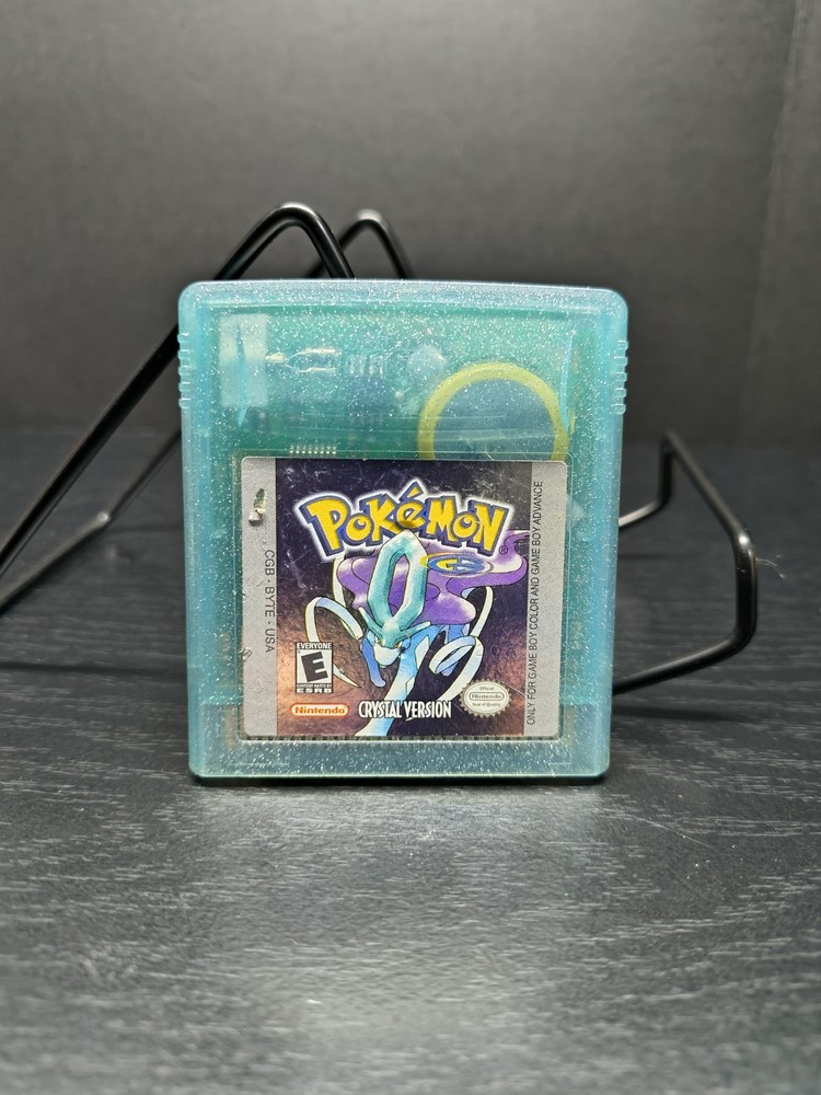 Pokemon Crystal Game Boy Color Authentic Cartridge Tested, Dry Battery