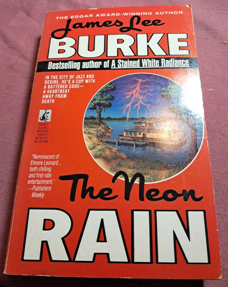James Lee Burke The Neon Rain Dave Robicheaux Hard Boiled Urban vintage pb 4th