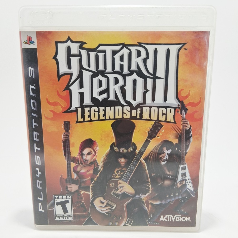 Guitar Hero III: Legends of Rock (Sony PlayStation 3, 2007) PS3 Very Good Condit