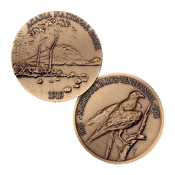 ACADIA NATIONAL PARK 1919  CHALLENGE COIN-image