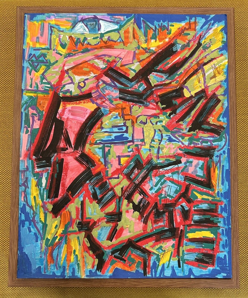 Modern Abstract Painting Graffiti Art Cubism Anime Cartoon Original Psychedelic-image