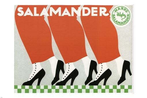 VINTAGE POSTER for a make of SHOES E Deutsch GERMANY 1912 20x30 first RATE