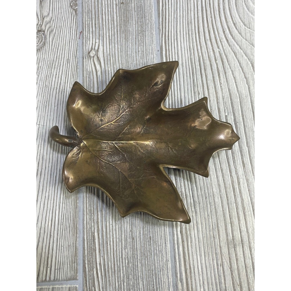 Robert Graham Bronze Leaf Tray Ashtray Art Nouveau Antique Signed 7