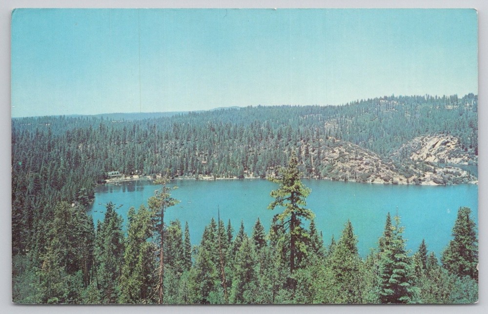 Strawberry Lake Sonora Pass CA Mother Lode Country Vintage Postcard