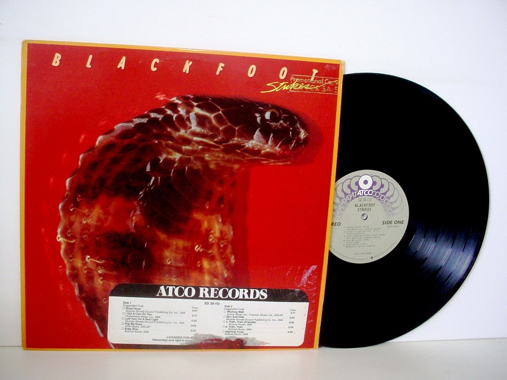 BLACKFOOT Strikes original PROMO 1979 ATCO SD 38-112 Promotional Lynyrd Skynyrd