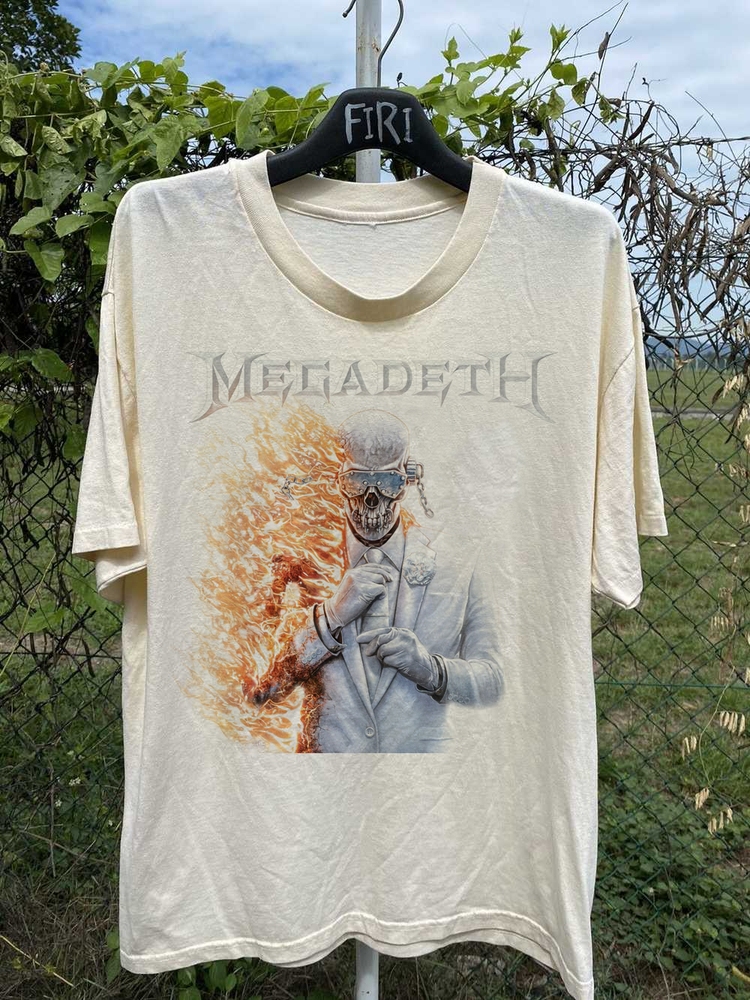 New Megadeth Tour Gift For Fan S to 5XL White  T-shirt QT945