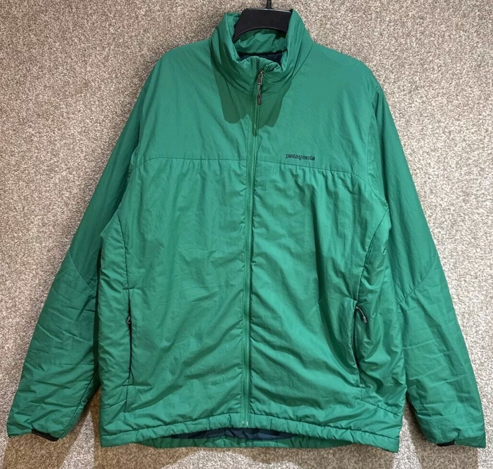 Patagonia Mens Green Packable Micro Puff Jacket with Primaloft Insulation Size Large 83907