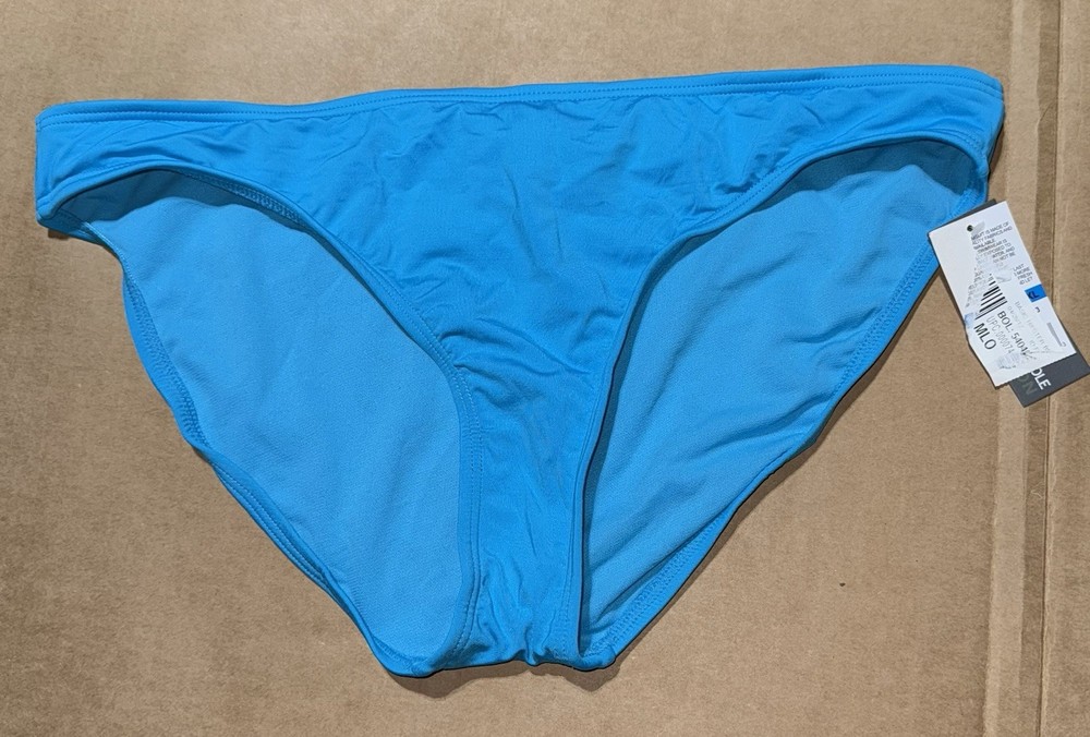 Women’s Kenneth Cole Reaction XL Blue Hipster Swim Bikini Bottom NWT
