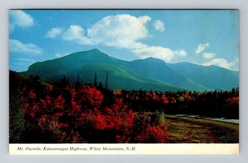 White Mountains, NH-New Hampshire, Mt Osceola Kancamagus Vintage Postcard