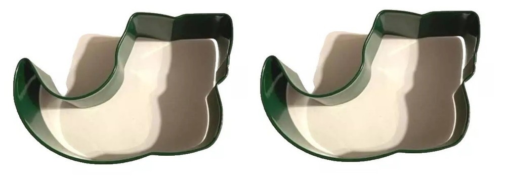2 ELF SHOE shape COOKIE CUTTERS standard size metal Celebrate It Christmas