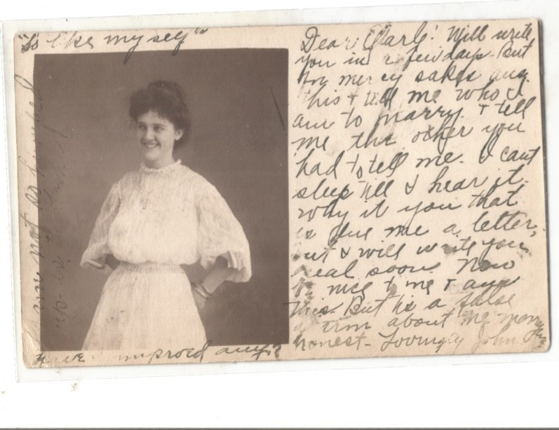 RPPC POSTAL HISTORY INDIAN TERRITORY ALTUS OKLAHOMA REAL PHOTO CARD OCT 25 1907