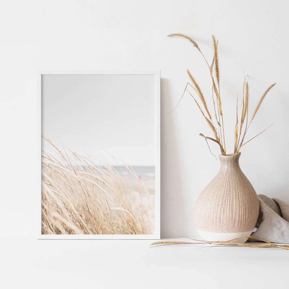 Dried Grass Minimalist Wall Art Poster Premium Quality Choose your Size