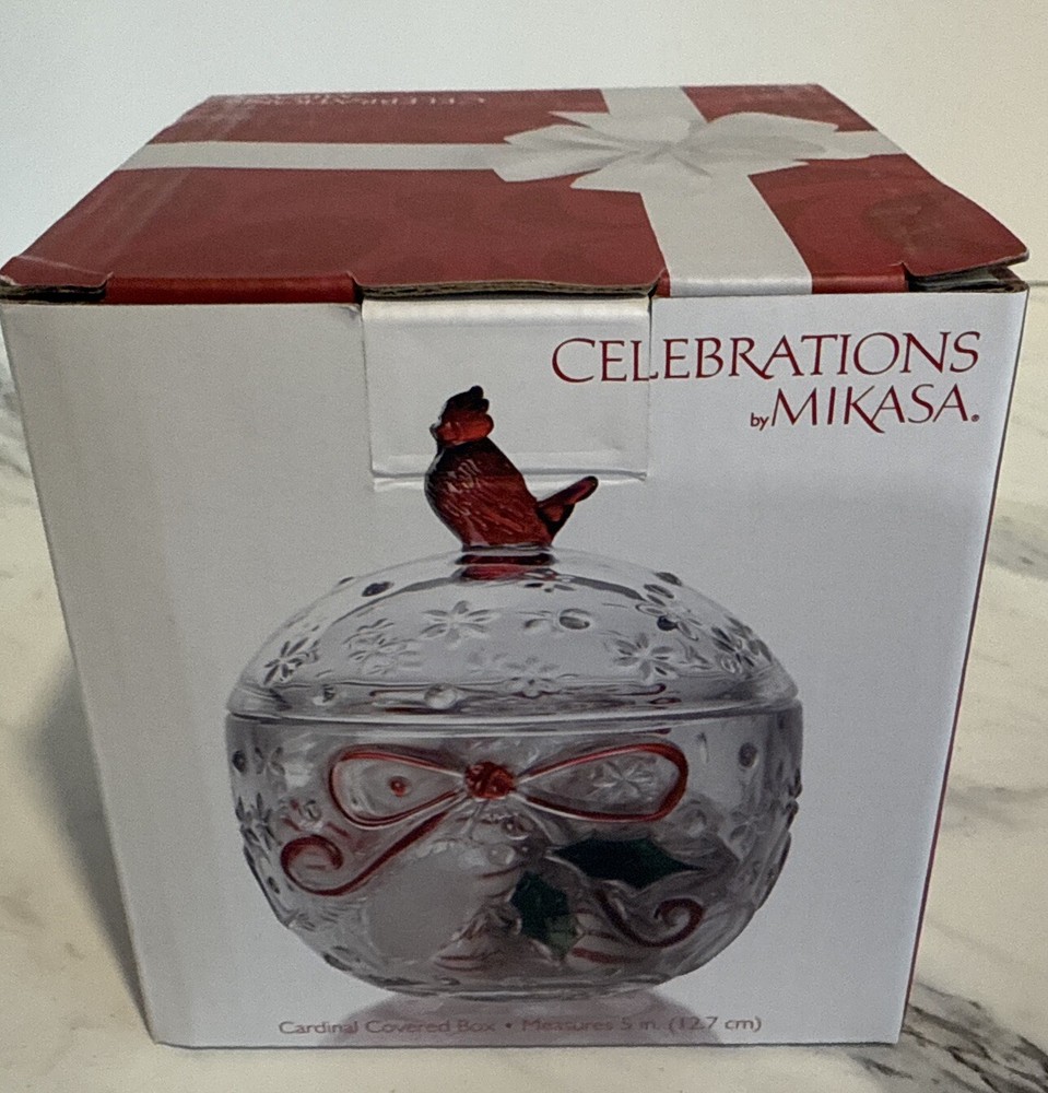 MIKASA Candy Dish Cardinal Collection Celebrations (5