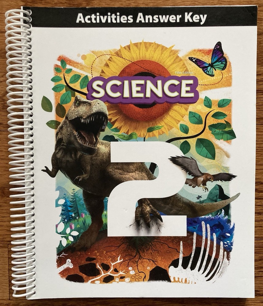 BJU Press Science 2 Fifth Edition Activities Answer Key