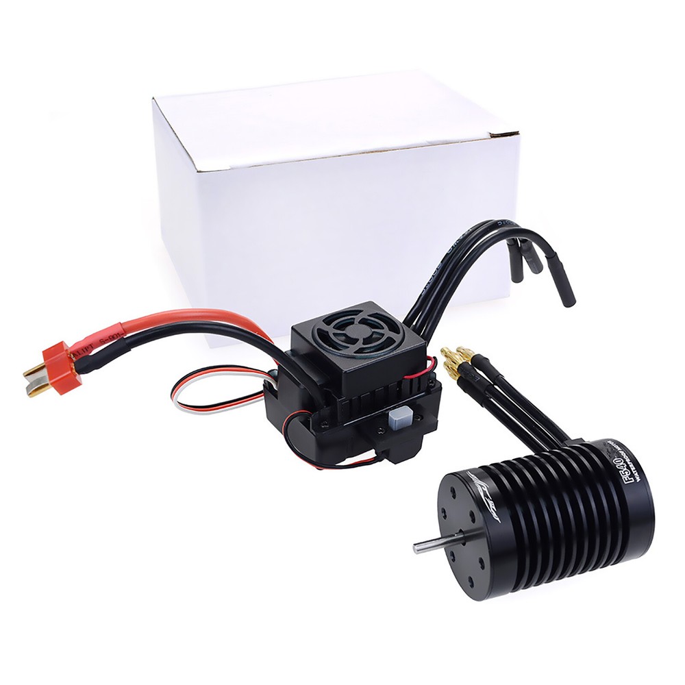 F540 4370KV Waterproof Brushless Motor With 60A ESC Combo Set For 1/10 RC Car