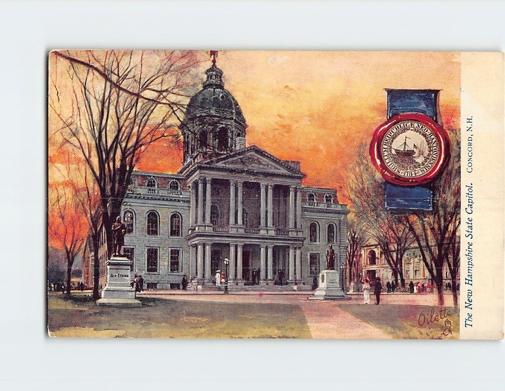 Postcard State Capitol Building Concord New Hampshire USA North America