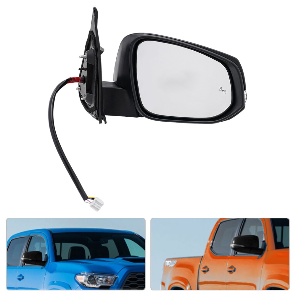 RH Right Side For TACOMA Door Mirror 2016 - 2022 Heated Turn Signal BSD PTM Cap