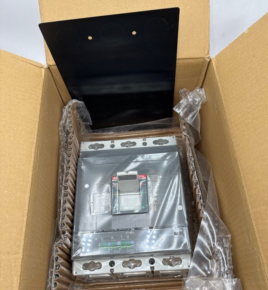 ABB Tmax XT6 N 800 Circuit Breaker 800A 3P 600V 3PH SACE Ekip Dip LSIG Trip New