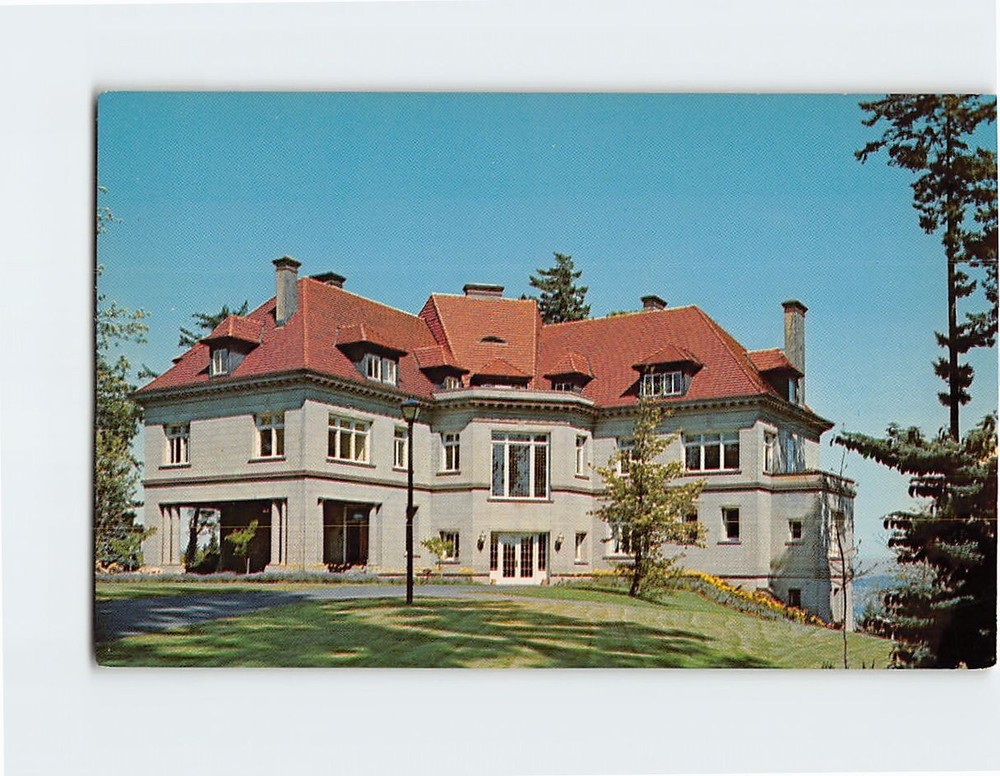 Postcard Beautiful Pittock Mansion Portland Oregon USA