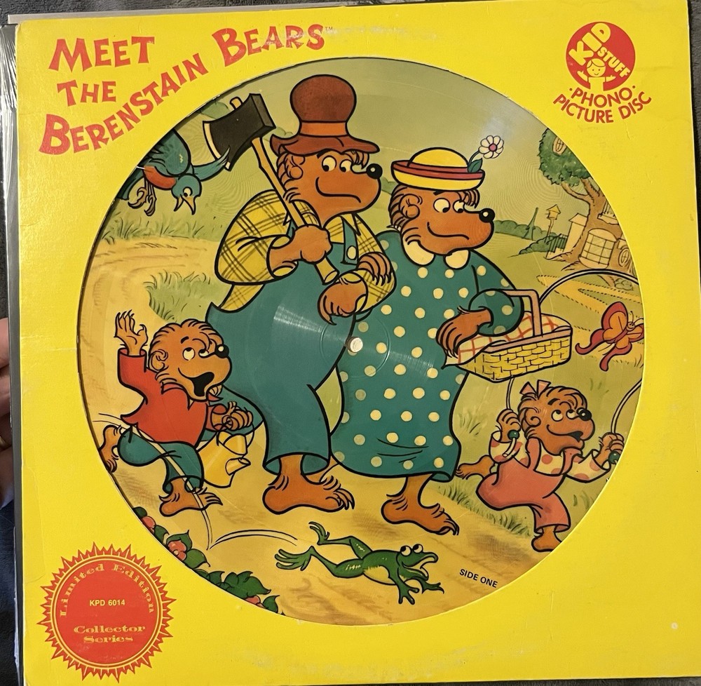 Meet The Berenstain Bears - The Berenstain Bears 1982 Vinyl LP Picture Disc VG++